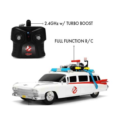 JADA TOYS GHOSTBUSTERS ECTO-1 RC MODEL 1/16 SCALE REMOTE CONTROL