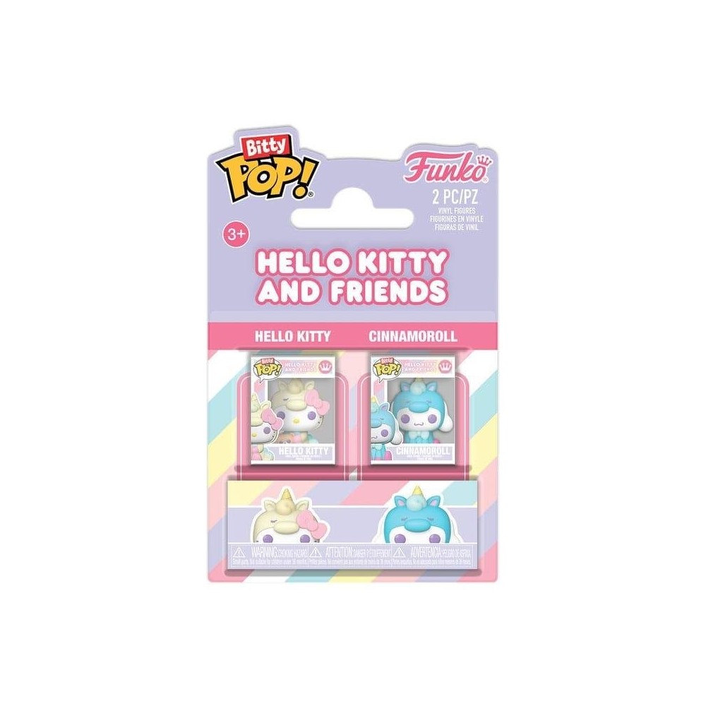FUNKO BITTY POP! HELLO KITTY AND FRIENDS HELLO KITTY E CINNAMOROLL VINYL MINI FIGURE FUNKO