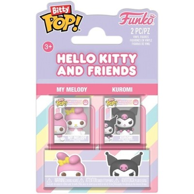 FUNKO BITTY POP! HELLO KITTY AND FRIENDS KUROMI E MY MELODY VINYL MINI FIGURE FUNKO