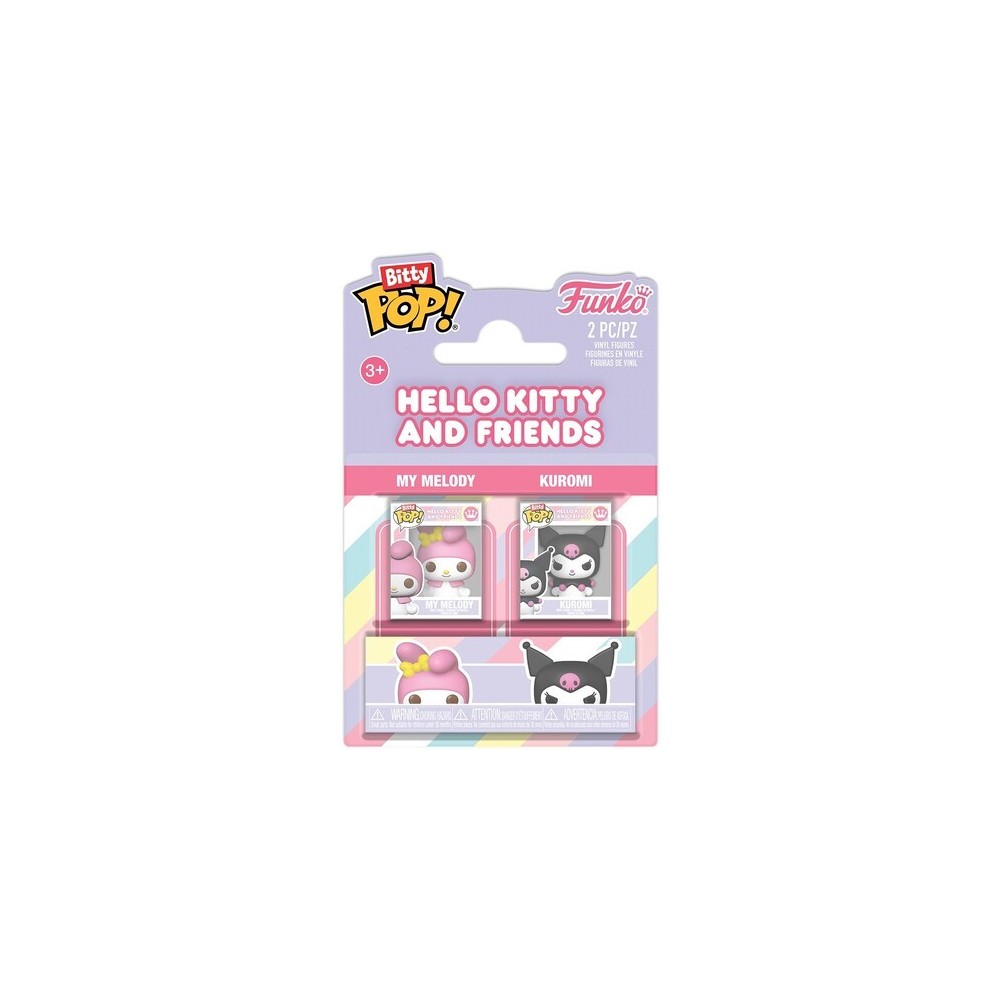 FUNKO FUNKO BITTY POP! HELLO KITTY AND FRIENDS KUROMI AND MY MELODY VINYL MINI FIGURES