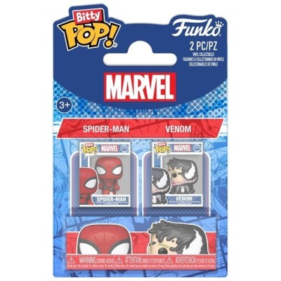 FUNKO FUNKO BITTY POP! MARVEL SPIDER-MAN AND VENOM VINYL MINI FIGURES
