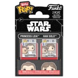 FUNKO BITTY POP! STAR WARS LEIA E HAN SOLO VINYL MINI FIGURE FUNKO