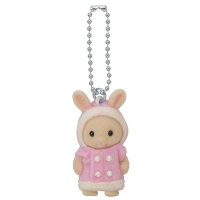 SYLVANIAN FAMILIES CONIGLIETTO ROSA FIGURE PORTACHIAVI EPOCH