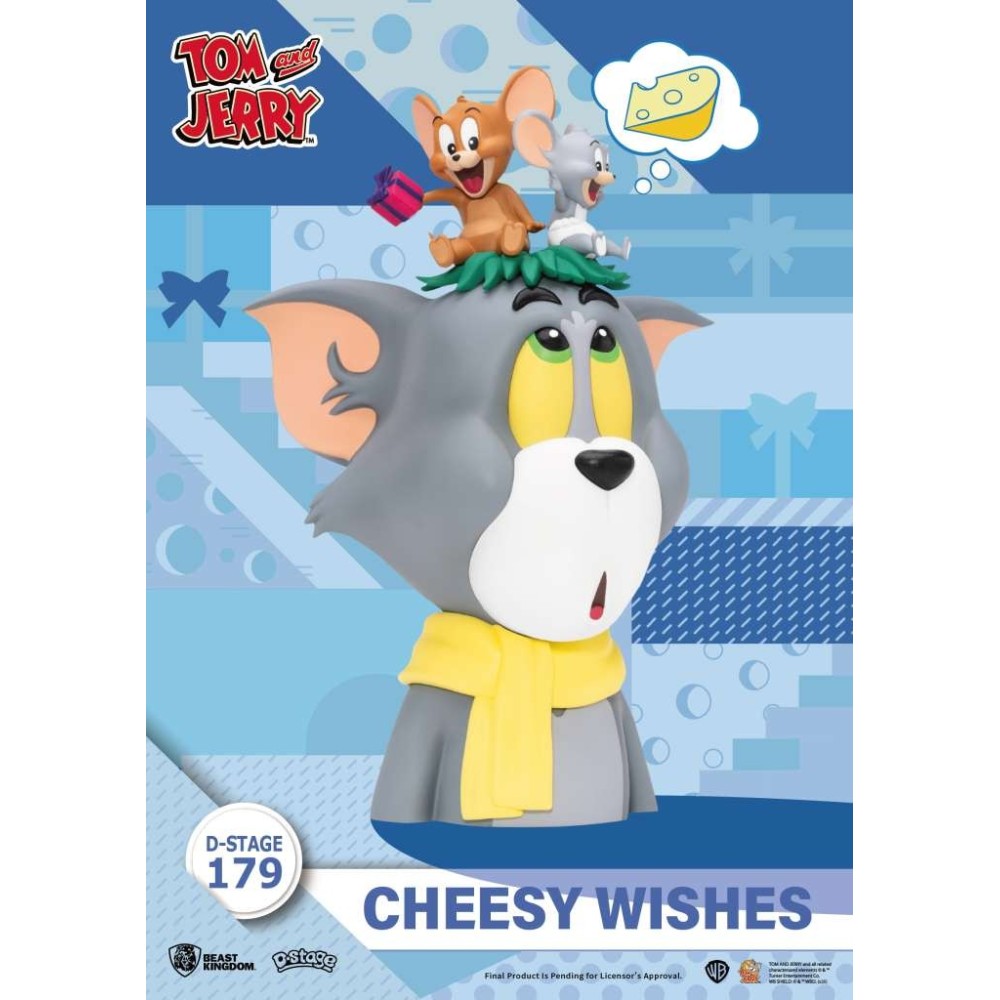 BEAST KINGDOM D-STAGE TOM AND JERRY CHEESY WISHES STATUE FIGURE DIORAMA