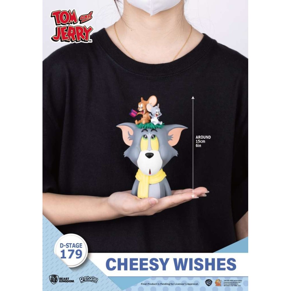 BEAST KINGDOM D-STAGE TOM AND JERRY CHEESY WISHES STATUE FIGURE DIORAMA