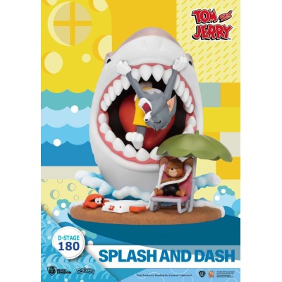 D-STAGE TOM AND JERRY SPLASH AND DASH STATUA FIGURE DIORAMA BEAST KINGDOM
