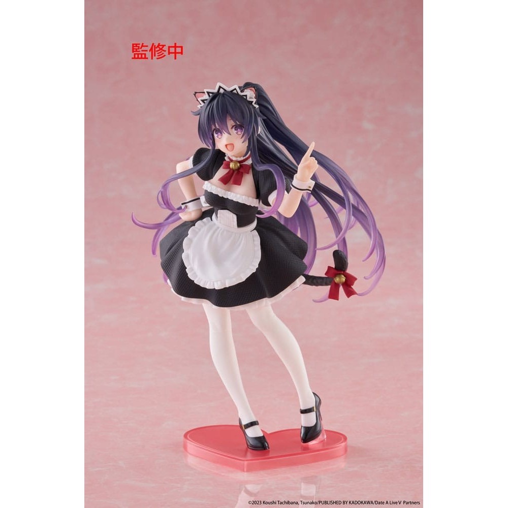 TAITO DATE A LIVE V DESKTOP CUTE TOHKA YATOGAMI CAT EAR MAID VER. STATUE
