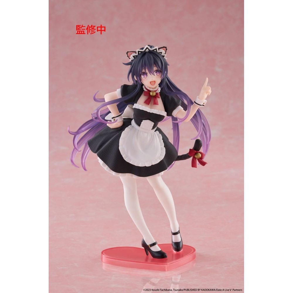 TAITO DATE A LIVE V DESKTOP CUTE TOHKA YATOGAMI CAT EAR MAID VER. STATUE