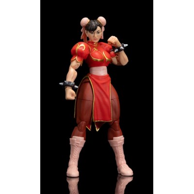 ULTRA STREET FIGHTER II CHUN-LI PLAYER 2 RED VER. ACTION FIGURE JADA TOYS