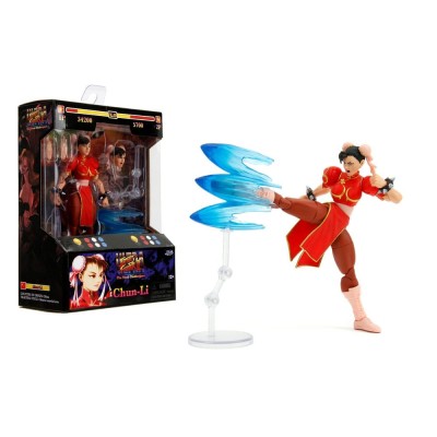 ULTRA STREET FIGHTER II CHUN-LI PLAYER 2 RED VER. ACTION FIGURE JADA TOYS
