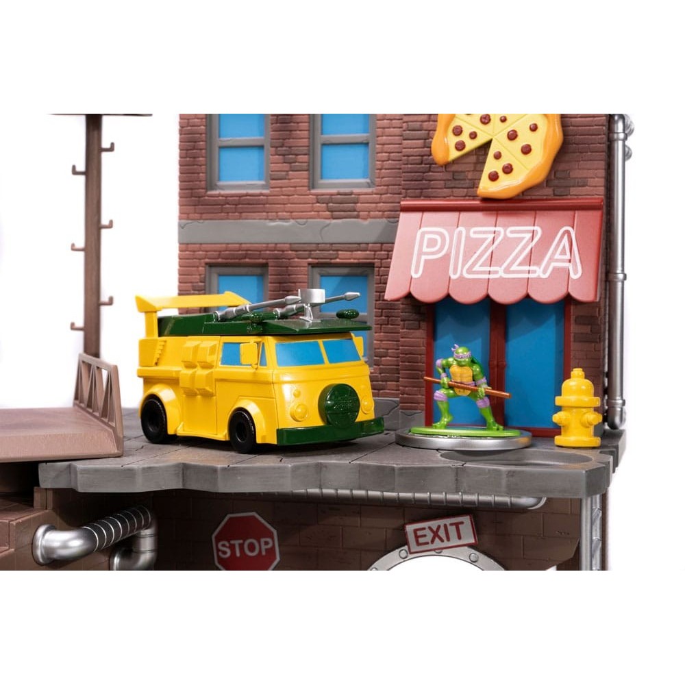 TEENAGE MUTANT NINJA TURTLES NANO SCENE TURTLE LAIR DIORAMA JADA TOYS