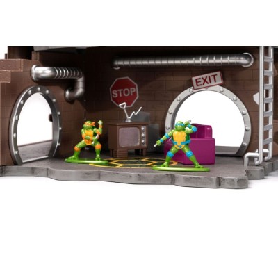 TEENAGE MUTANT NINJA TURTLES NANO SCENE TURTLE LAIR DIORAMA JADA TOYS