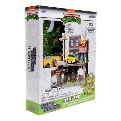 TEENAGE MUTANT NINJA TURTLES NANO SCENE TURTLE LAIR DIORAMA JADA TOYS