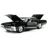 SUPERNATURAL DEAN WINCHESTER AND 1967 CHEVY IMPALA DIE CAST 1/24 MODEL CAR JADA TOYS