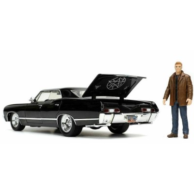 SUPERNATURAL DEAN WINCHESTER AND 1967 CHEVY IMPALA DIE CAST 1/24 MODEL CAR JADA TOYS