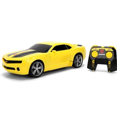TRANSFORMERS BUMBLEBEE TRANSFORMING TO ROBOT MODEL REMOTE CONTROL JADA TOYS
