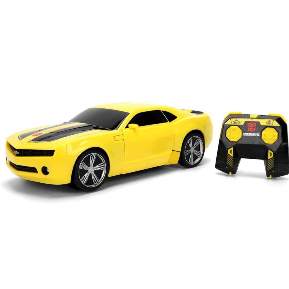 JADA TOYS TRANSFORMERS BUMBLEBEE TRANSFORMING TO ROBOT MODEL REMOTE CONTROL ACTION FIGURE