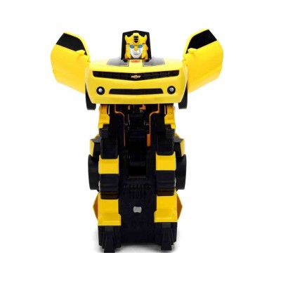 TRANSFORMERS BUMBLEBEE TRANSFORMING TO ROBOT MODEL REMOTE CONTROL JADA TOYS