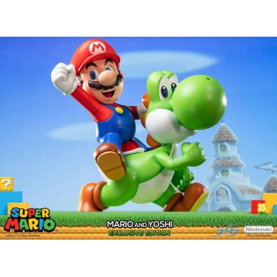 SUPERMARIO MARIO AND YOSHI EXCLUSIVE EDITION STATUA IN RESINA FIRST4FIGURES