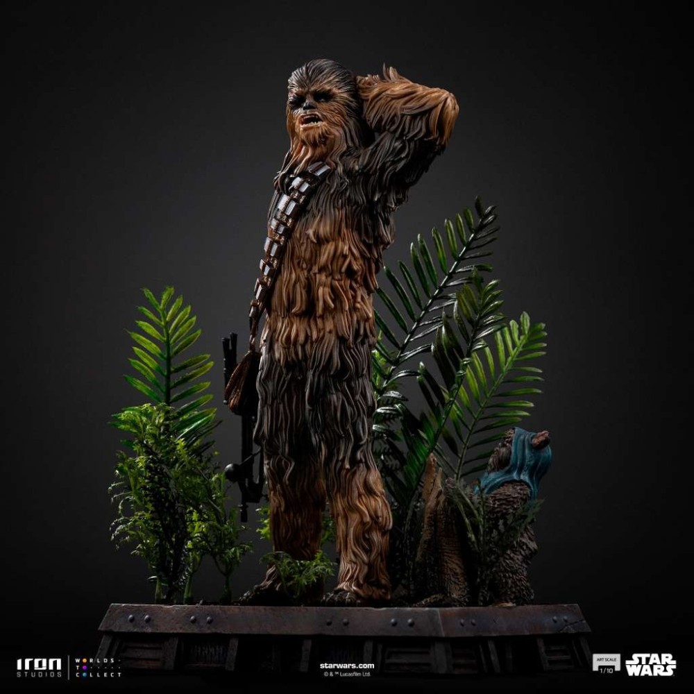 IRON STUDIOS STAR WARS CHEWBACCA AND TOKKAT ART SCALE 1/10 RESIN STATUE FIGURE