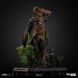 STAR WARS CHEWBACCA AND TOKKAT ART SCALE 1/10 STATUA FIGURE IRON STUDIOS