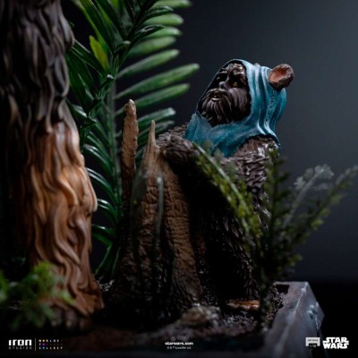 IRON STUDIOS STAR WARS CHEWBACCA AND TOKKAT ART SCALE 1/10 RESIN STATUE FIGURE
