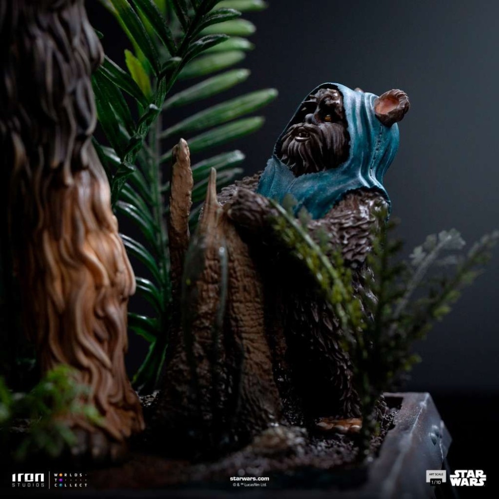 IRON STUDIOS STAR WARS CHEWBACCA AND TOKKAT ART SCALE 1/10 RESIN STATUE FIGURE