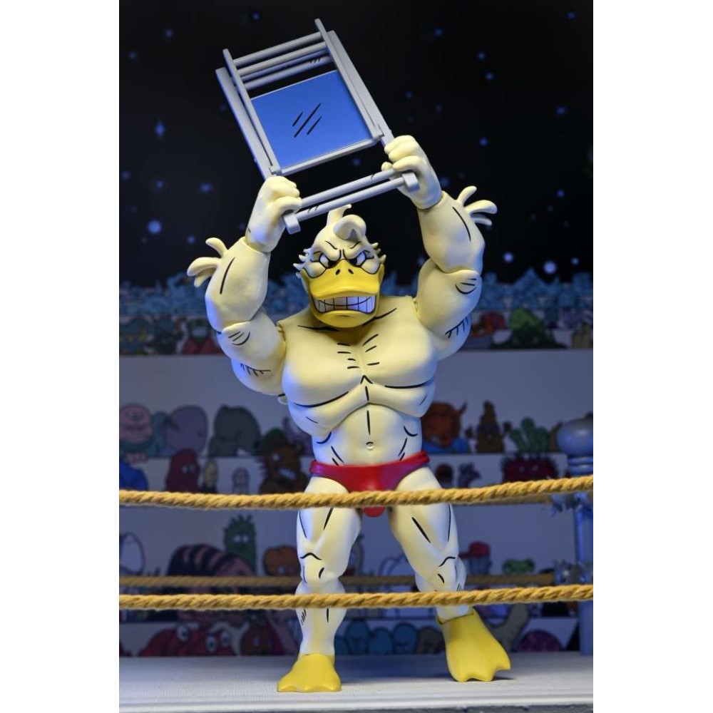 TEENAGE MUTANT NINJA TURTLES ARCHIE COMICS STUMP WRESTLING ACE DUCK ACTION FIGURE NECA