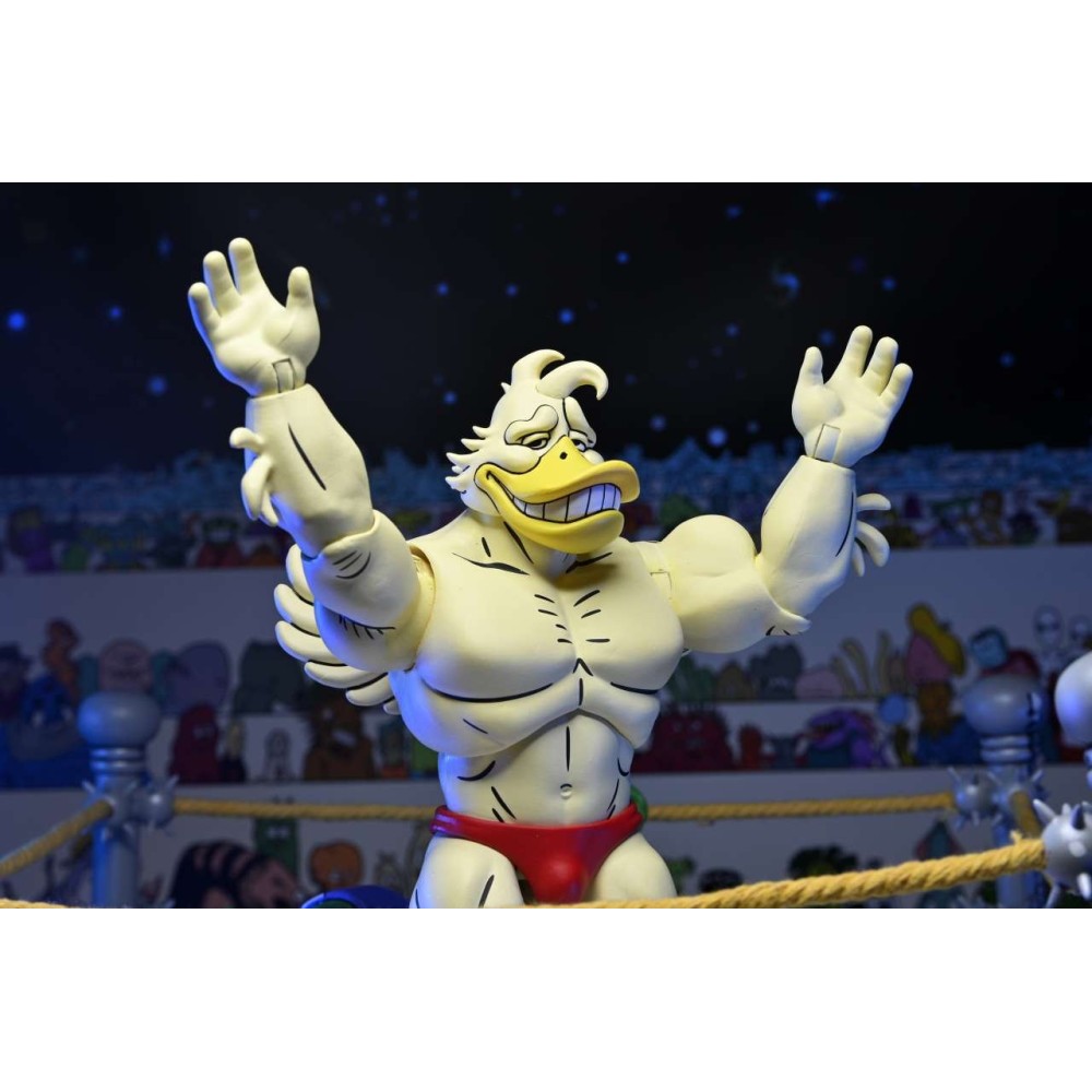 TEENAGE MUTANT NINJA TURTLES ARCHIE COMICS STUMP WRESTLING ACE DUCK ACTION FIGURE NECA