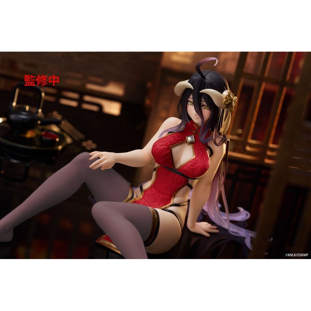 TAITO OVERLORD ALBEDO CHINESE DRESS RENEWAL DESKTOP CUTE STATUE