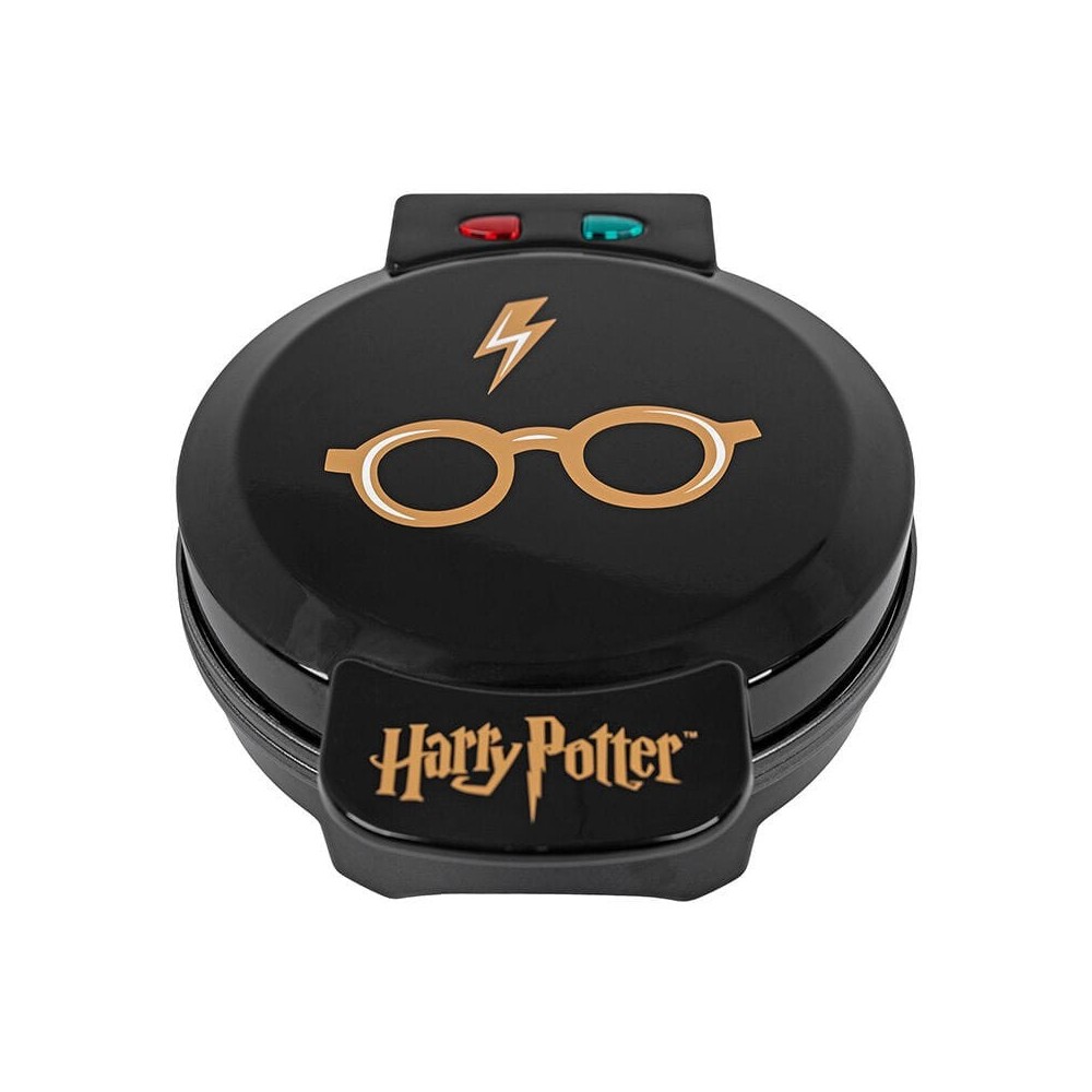 UNCANNY BRANDS HARRY POTTER GLASSES AND LIGHTNING BOLT WAFFLE MAKER