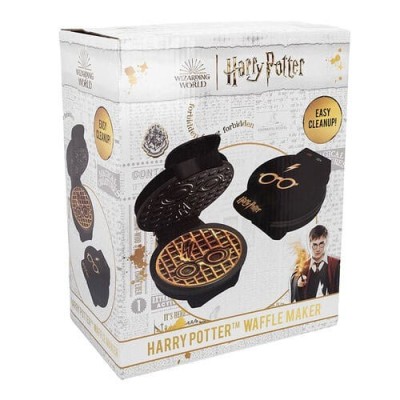 UNCANNY BRANDS HARRY POTTER GLASSES AND LIGHTNING BOLT WAFFLE MAKER