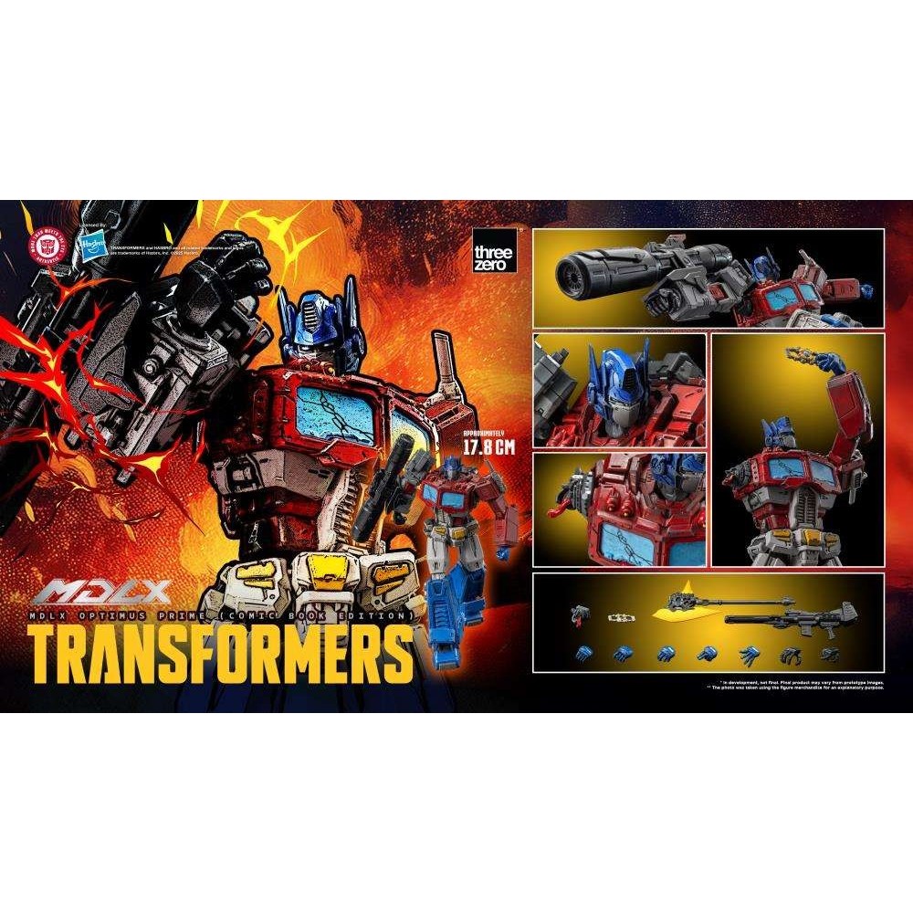 THREEZERO TRANSFORMERS MDLX SERIES OPTIMUS PRIME COMIC BOOK VERSION ACTION FIGURE