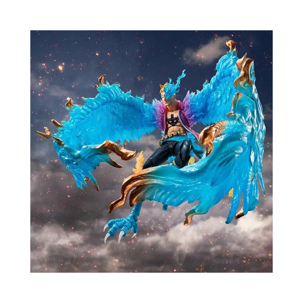 BANDAI ONE PIECE MARCO MARINEFORD VER. S.H. FIGUARTS SERIES PVC ACTION FIGURE