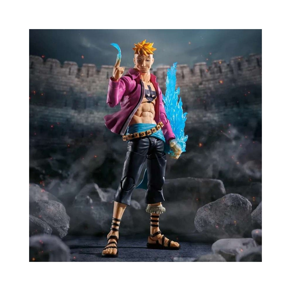 BANDAI ONE PIECE MARCO MARINEFORD VER. S.H. FIGUARTS SERIES PVC ACTION FIGURE