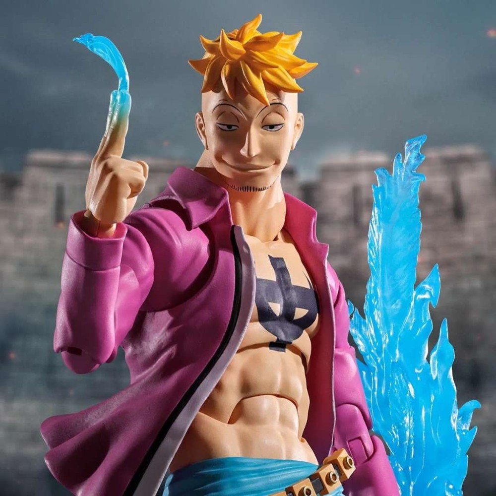 BANDAI ONE PIECE MARCO MARINEFORD VER. S.H. FIGUARTS SERIES PVC ACTION FIGURE