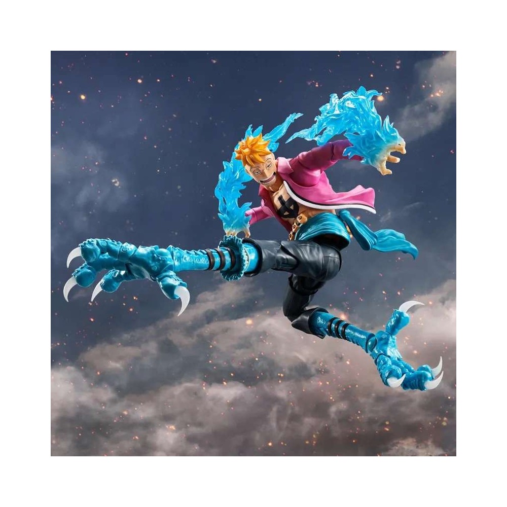 BANDAI ONE PIECE MARCO MARINEFORD VER. S.H. FIGUARTS SERIES PVC ACTION FIGURE