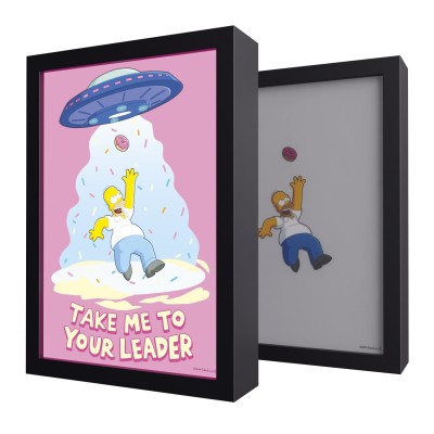 GRUPO ERIK THE SIMPSONS HOMER TAKE ME TO YOUR LEADER LIGHT CANVAS 20X28CM