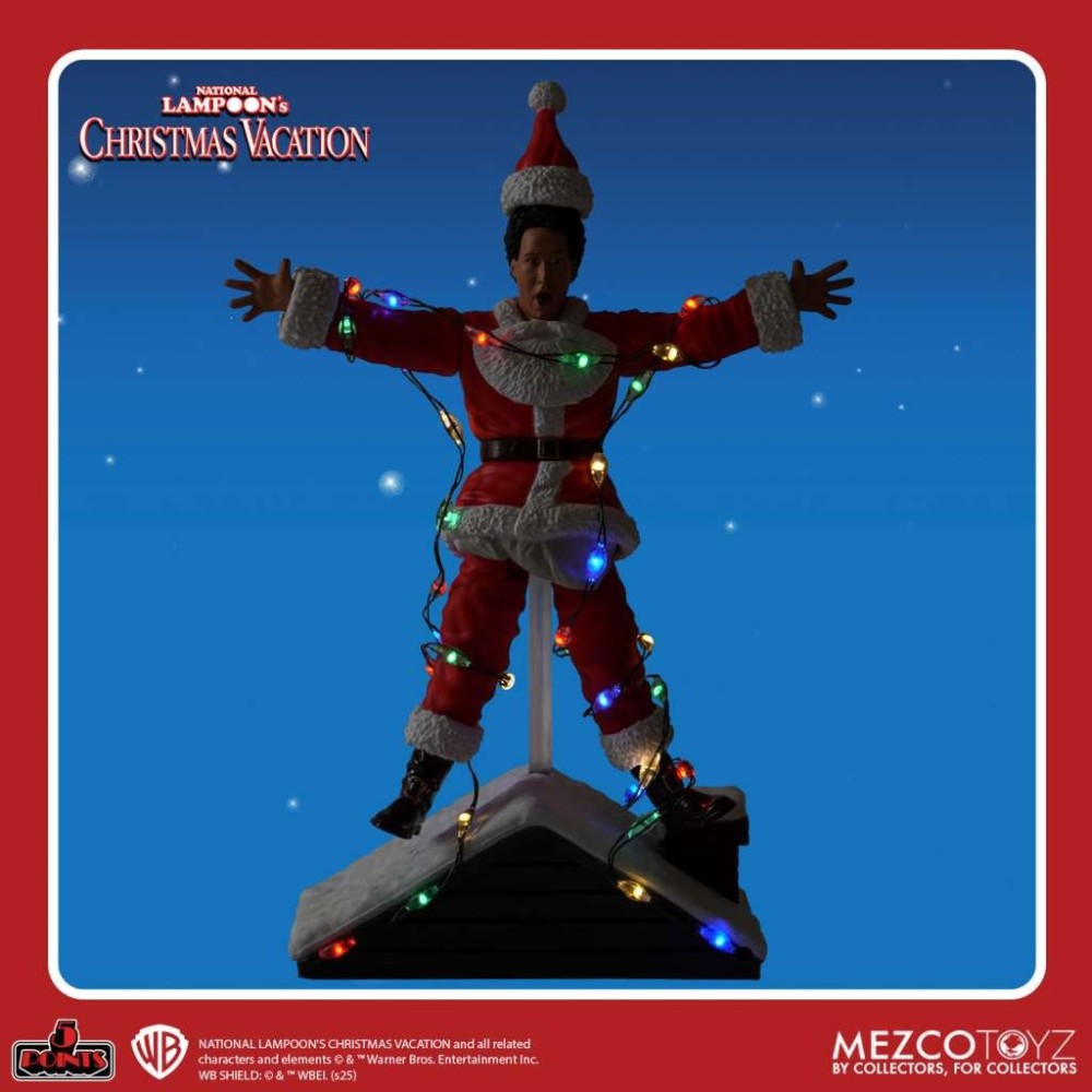 NATIONAL LAMPOON'S CHRISTMAS VACATION CLARK ROOF SHOCK 5 POINTS ACTION FIGURE MEZCO TOYS