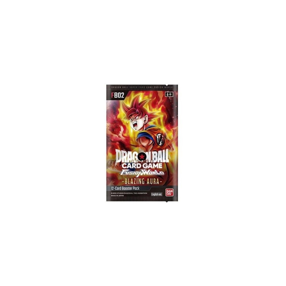 BANDAI DRAGON BALL SUPER CARD FUSION WORLD BLAZING AURA FB02 EU BOOSTER PACK ENGLISH