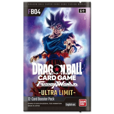 DRAGON BALL SUPER CARD FUSION WORLD ULTRA LIMIT FB04 EU BUSTINA IN INGLESE BANDAI