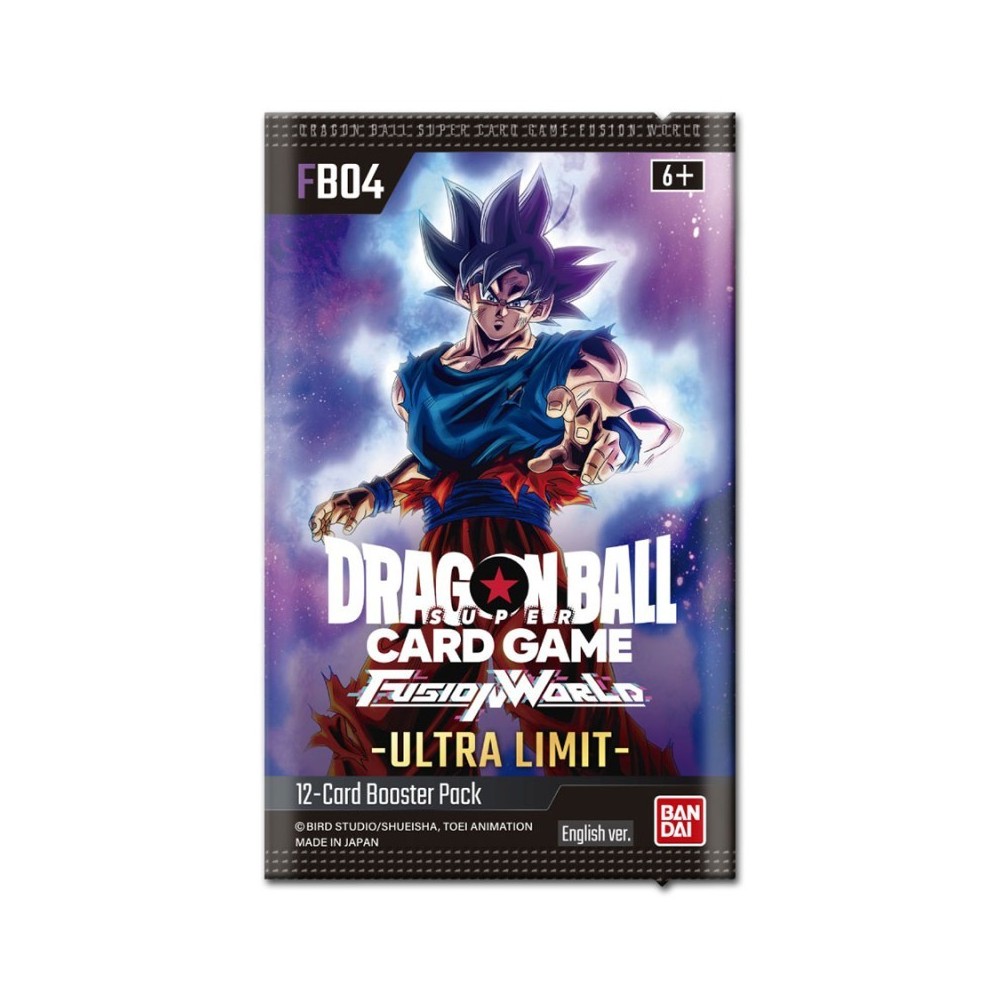 DRAGON BALL SUPER CARD FUSION WORLD ULTRA LIMIT FB04 EU BUSTINA IN INGLESE BANDAI