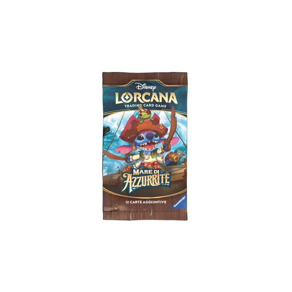 RAVENSBURGER LORCANA TCG MARE DI AZZURRITE BOOSTER PACK IN ITALIAN