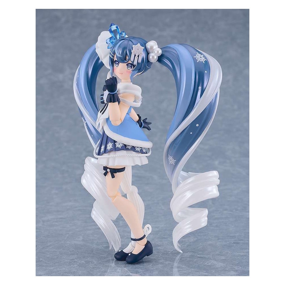 GOOD SMILE COMPANY HATSUNE MIKU SNOW MIKU CRYSTAL SNOW FIGMA SERIES PVC ACTION FIGURE