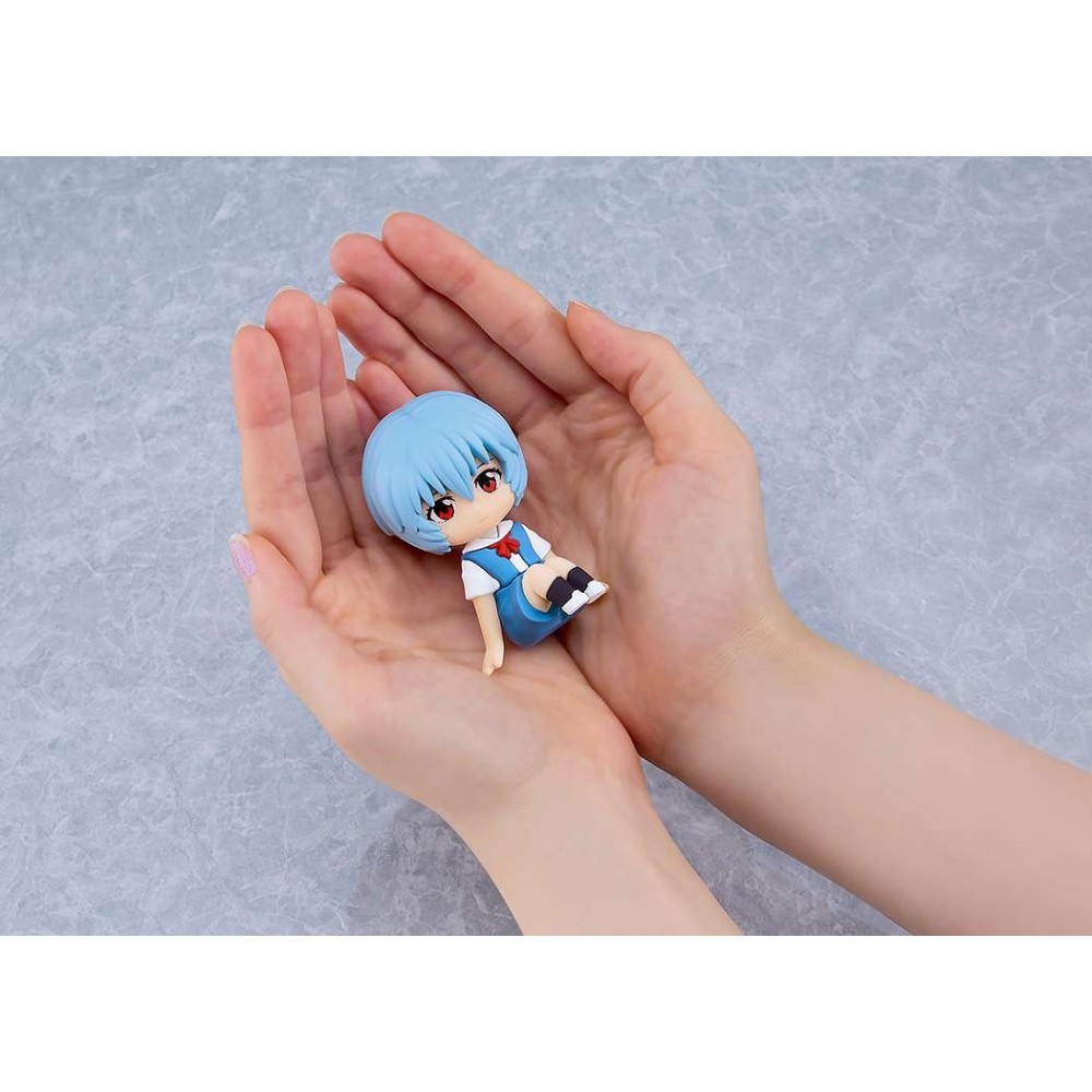 REBUILD OF EVANGELION REI NENDOROID PLUS RUBBER MASCOT FIGURE GOOD SMILE COMPANY