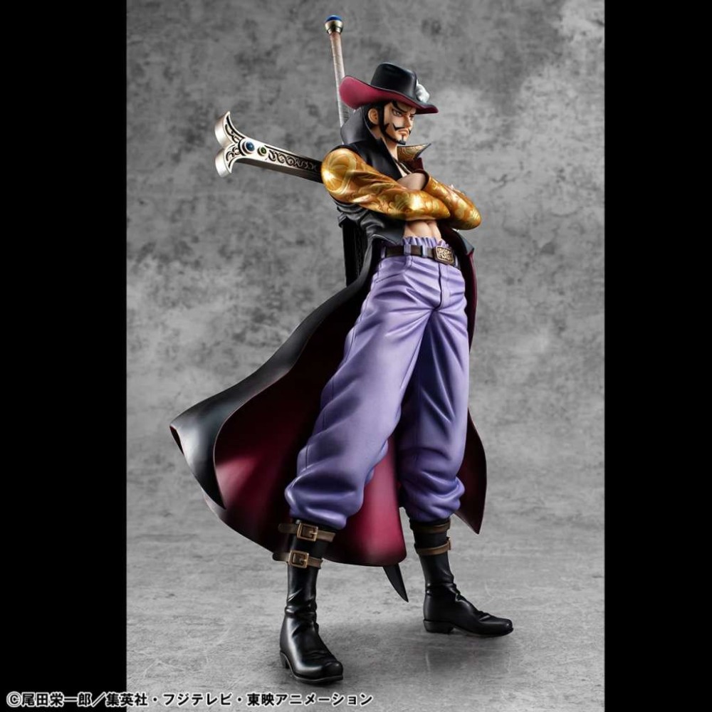 MEGAHOUSE ONE PIECE P.O.P. SERIES DRACULE MIHAWK HAWK EYE STATUE PVC FIGURE