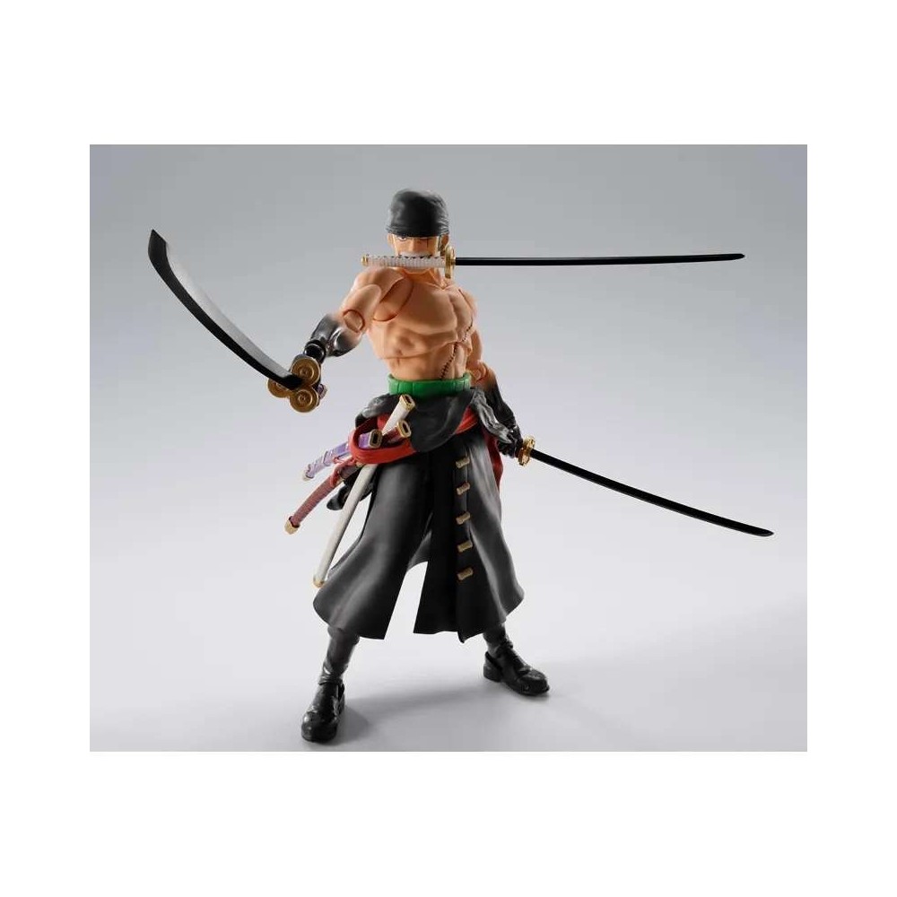 BANDAI ONE PIECE RORONOA ZORO KING OF HELL VER. S.H. FIGUARTS SERIES ACTION FIGURE