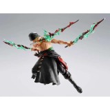 BANDAI ONE PIECE RORONOA ZORO KING OF HELL VER. S.H. FIGUARTS SERIES ACTION FIGURE