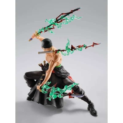 BANDAI ONE PIECE RORONOA ZORO KING OF HELL VER. S.H. FIGUARTS SERIES ACTION FIGURE