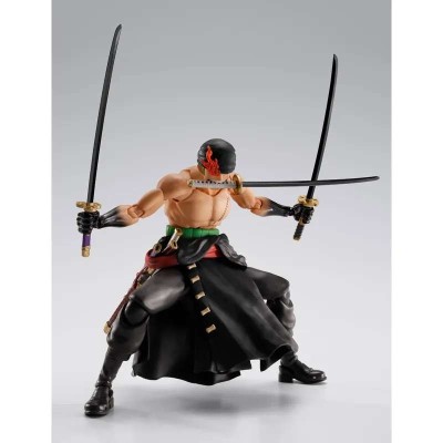 BANDAI ONE PIECE RORONOA ZORO KING OF HELL VER. S.H. FIGUARTS SERIES ACTION FIGURE